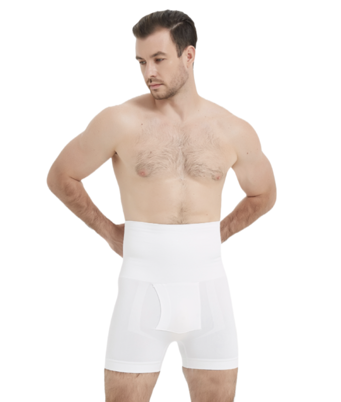 Korrigierende Boxershorts für Männer mit hoher Taille und Bauchband Tailleformer